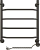 Полотенцесушитель электрический EWRIKA Сафо T 60х50 R, чёрный матовый 465675