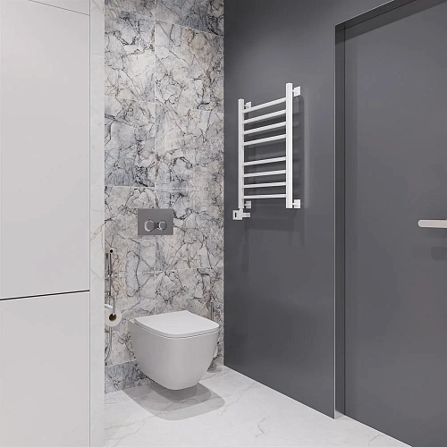 Полотенцесушитель электрический EWRIKA Деметра LP 80х50, белый L 536092 Полотенцесушитель электрический EWRIKA Деметра LP 80х50, белый L 536092