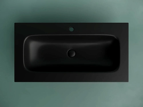 Раковина Ceramica Nova Grace CN7019MB мебельная 910x457x137 с отверстием под смеситель черный матовый Раковина Ceramica Nova Grace CN7019MB мебельная 910x457x137 с отверстием под смеситель черный матовый
