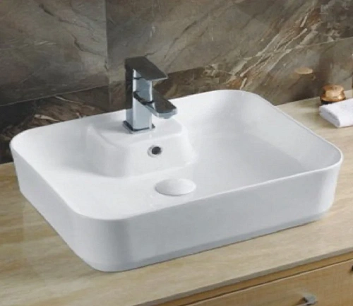 Раковина CeramaLux 9445 накладная, белый Раковина CeramaLux 9445 накладная, белый