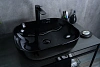 Раковина Gid BL1302 53347 накладная черная глянцевая 50x40x14