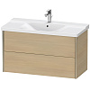 Картинка анонса товара «тумба под раковину duravit xviu xv41170b171 подвесная 101 см средиземноморский дуб»