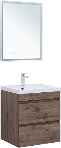 Тумба под раковину Aquanet Нота New 60 дуб веллингтон табак 00334191 подвесная Тумба под раковину Aquanet Нота New 60 дуб веллингтон табак 00334191 подвесная