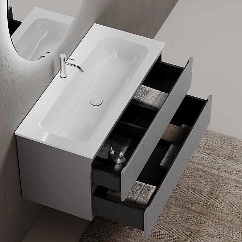 Тумба под раковину Sancos Folk FL120ES 1195х445х500 Ergraut soft, подвесная Тумба под раковину Sancos Folk FL120ES 1195х445х500 Ergraut soft, подвесная