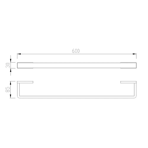 Полотенцедержатель ABBER Westen AA1754SP сатин Полотенцедержатель ABBER Westen AA1754SP сатин