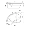 Акриловая ванна Santek Гоа 150х100 левосторонняя 1.WH11.2.033 Акриловая ванна Santek Гоа 150х100 левосторонняя 1.WH11.2.033