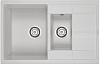 Картинка анонса товара «кухонная мойка paulmark feste, pm237850-wh, белый, 775х495 мм»