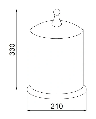 Корзина для мусора Boheme Imperiale 10408 Корзина для мусора Boheme Imperiale 10408