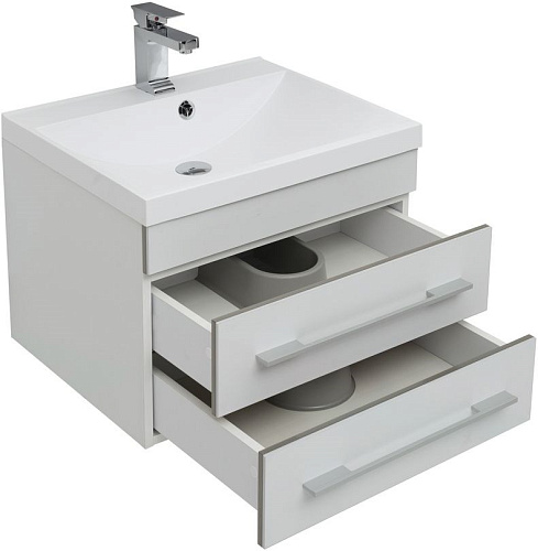 Тумба под раковину Aquanet Верона 58 New белый матовый 00272423 Тумба под раковину Aquanet Верона 58 New белый матовый 00272423