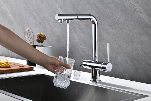 Смеситель для кухни Paulmark SERPENTINE хром Se213222-CR Смеситель для кухни Paulmark SERPENTINE хром Se213222-CR