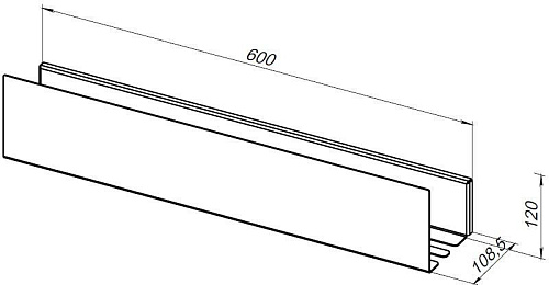 Полка Aquanet Магнум 60x12 сталь браш 00334111 Полка Aquanet Магнум 60x12 сталь браш 00334111