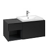 Картинка анонса товара «тумба под раковину villeroy &amp; boch subway 3.0 volcano black / volcano black c57101vl»