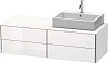 Картинка анонса товара «тумба под раковину duravit xsquare xs4913r2222 140 см белая глянцевый»