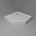 Детальная картинка товара «душевой поддон rgw acryl lux/tn-tr 1000x1000 мм 16180500-41 трапеция белый»