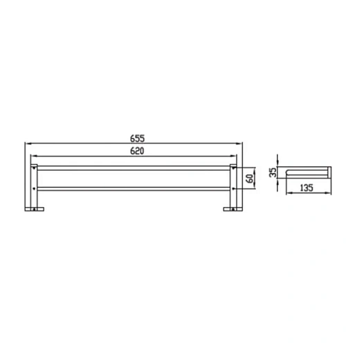Полотенцедержатель Kaiser Gerade KH-2018 Полотенцедержатель Kaiser Gerade KH-2018