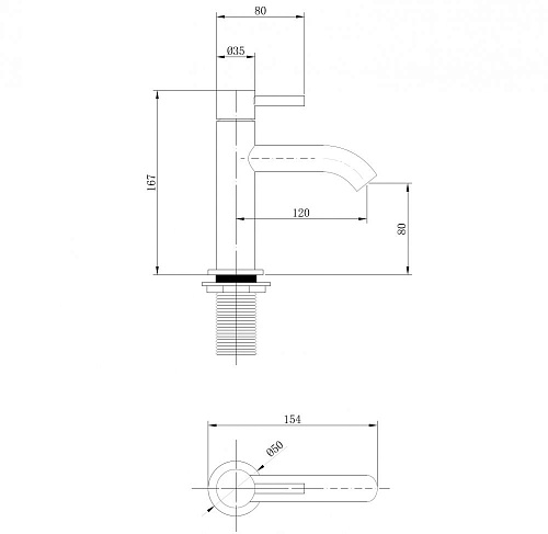 Смеситель для раковины ABBER Wasser Kreis AF8110NG никель Смеситель для раковины ABBER Wasser Kreis AF8110NG никель