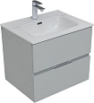 Тумба под раковину Aquanet Алвита New 60 2 ящика, серый 00277512