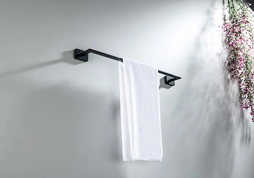 Полотенцедержатель Aquatek ЛИБРА AQ4320MB черный матовый Полотенцедержатель Aquatek ЛИБРА AQ4320MB черный матовый