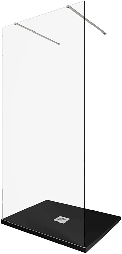 Душевая перегородка Allen Brau Infinity 2 100 3.21037.BA серебро брашированное Душевая перегородка Allen Brau Infinity 2 100 3.21037.BA серебро брашированное