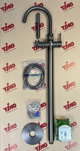 Смеситель для ванны Timo Saona 2310/18Y-CR напольный черное золото Смеситель для ванны Timo Saona 2310/18Y-CR напольный черное золото