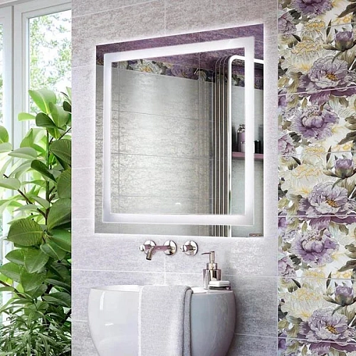 Зеркало Comforty Квадрат-75 750x750 00-00005258 светодиодная лента, бесконтактный сенсор Зеркало Comforty Квадрат-75 750x750 00-00005258 светодиодная лента, бесконтактный сенсор