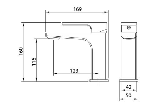 Смеситель для раковины GROSSMAN Pragma 510.K35.03.100 хром глянцевый Смеситель для раковины GROSSMAN Pragma 510.K35.03.100 хром глянцевый