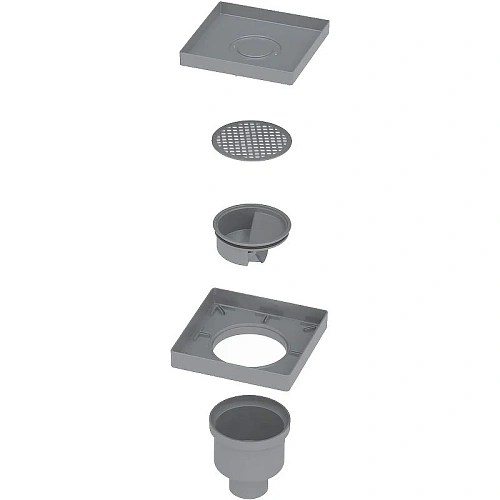 Душевой трап BERGES водосток напольный Trend Keramik 150x150 под керамическую плитку, D50 вертикальн 093004 Душевой трап BERGES водосток напольный Trend Keramik 150x150 под керамическую плитку, D50 вертикальн 093004