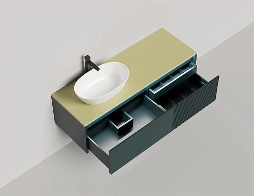 Тумба со столешницей Salini Domino 1400 27D.СС.080.060.E эмаль влагостойкий мдф Тумба со столешницей Salini Domino 1400 27D.СС.080.060.E эмаль влагостойкий мдф