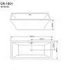 Ванна отдельностоящая GROSSMAN GR-1901 (180x80x56) Ванна отдельностоящая GROSSMAN GR-1901 (180x80x56)