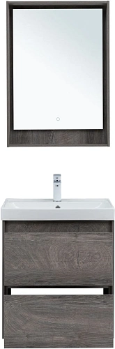 Тумба под раковину Aquanet Милан 60 дуб рошелье 00336372 подвесная Тумба под раковину Aquanet Милан 60 дуб рошелье 00336372 подвесная