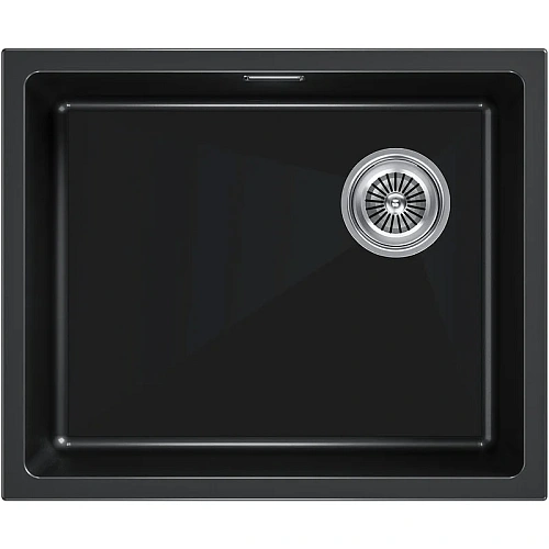 Кухонная мойка Paulmark LUMI 55UNI-SKEW LU55SK-BLM, черный металлик, 555х440 Кухонная мойка Paulmark LUMI 55UNI-SKEW LU55SK-BLM, черный металлик, 555х440