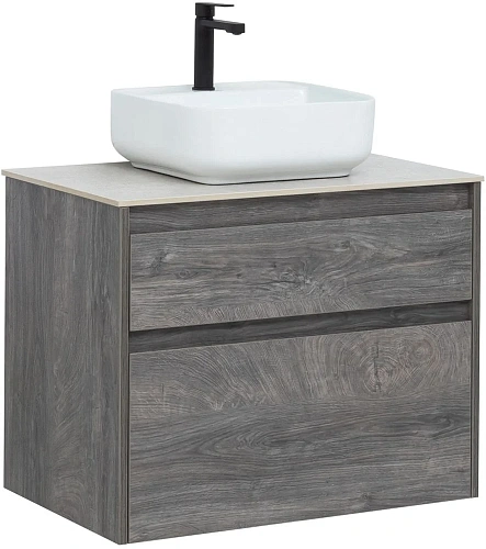 Тумба под раковину Aquanet Nova Lite 75 дуб рошелье (2 ящика) 00242273 Тумба под раковину Aquanet Nova Lite 75 дуб рошелье (2 ящика) 00242273