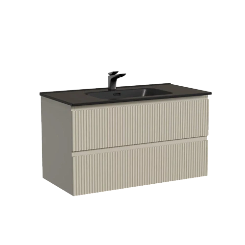 Тумба под раковину Sancos Snob R SNR90CE 890х445х500 Beige Soft, подвесная Тумба под раковину Sancos Snob R SNR90CE 890х445х500 Beige Soft, подвесная