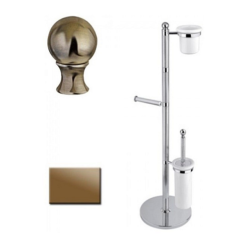 Стойка аксессуаров CEZARES OLIMP-WCS бронза-металл OLIMP-WCS-02-M Стойка аксессуаров CEZARES OLIMP-WCS бронза-металл OLIMP-WCS-02-M