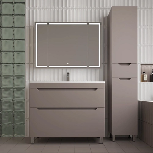 Тумба под раковину Style Line Остин 100 см ЛС-00002402 напольная, тауп темный Тумба под раковину Style Line Остин 100 см ЛС-00002402 напольная, тауп темный