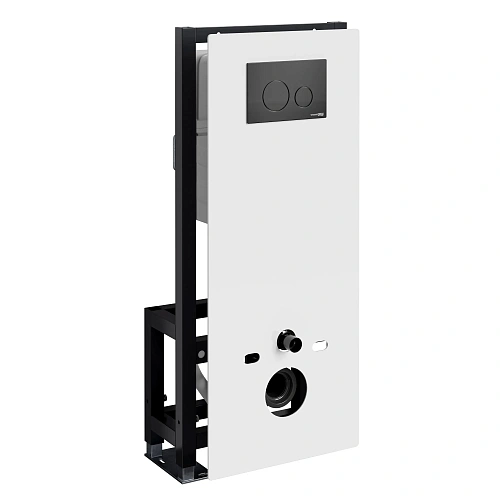 Инсталляция для унитаза WasserKRAFT Glan 66TLT.010.ME.WH.MB02 с клавишей смыва черный Инсталляция для унитаза WasserKRAFT Glan 66TLT.010.ME.WH.MB02 с клавишей смыва черный