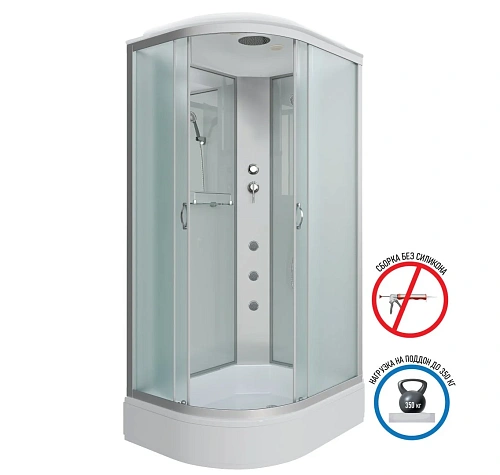 Душевая кабина Niagara Classic NG-33394-14RG (1300х900х2150) средний поддон (26см) стекло матовое 333944RG Душевая кабина Niagara Classic NG-33394-14RG (1300х900х2150) средний поддон (26см) стекло матовое 333944RG