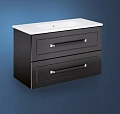 Тумба с раковиной Gustavsberg Iconic, 100 см, черная матовая GB71CCVU10PDWB Тумба с раковиной Gustavsberg Iconic, 100 см, черная матовая GB71CCVU10PDWB