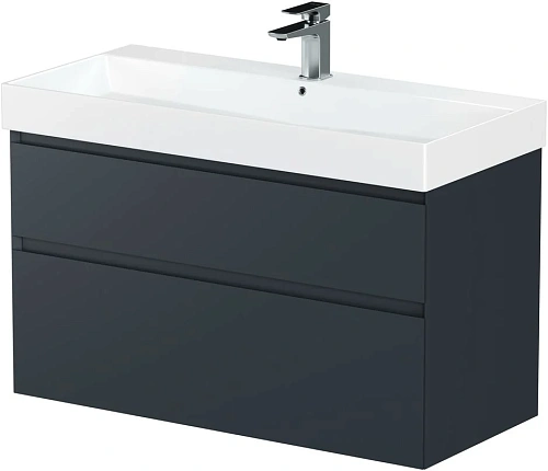 Тумба под раковину Allen Brau Infinity 100 1.210027.AM антрацит матовый Тумба под раковину Allen Brau Infinity 100 1.210027.AM антрацит матовый