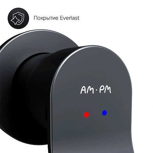 Смеситель для раковины AM.PM X-Joy F85A72622 встраиваемый, черный Смеситель для раковины AM.PM X-Joy F85A72622 встраиваемый, черный