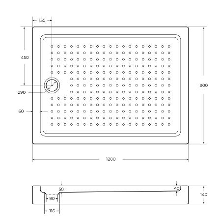 Душевой поддон CEZARES TRAY-A-AH-120/90-15-W0 1200x900 акрил, белый Душевой поддон CEZARES TRAY-A-AH-120/90-15-W0 1200x900 акрил, белый