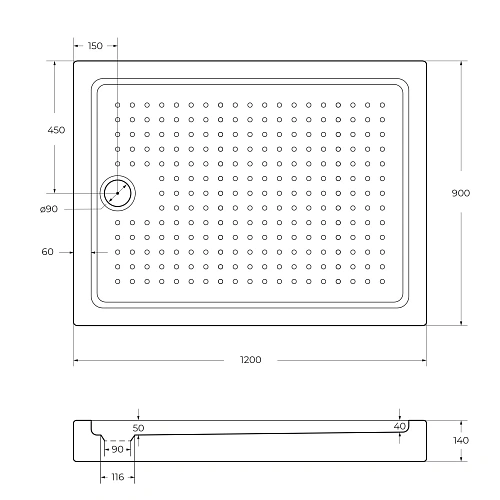 Душевой поддон CEZARES TRAY-A-AH-120/90-15-W0 1200x900 акрил, белый Душевой поддон CEZARES TRAY-A-AH-120/90-15-W0 1200x900 акрил, белый