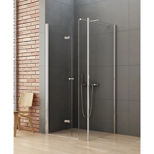 Душевой уголок NEW TRENDY NEW SOLEO PLUS складные двери L 100x100x195 K-0380 (хром) Душевой уголок NEW TRENDY NEW SOLEO PLUS складные двери L 100x100x195 K-0380 (хром)