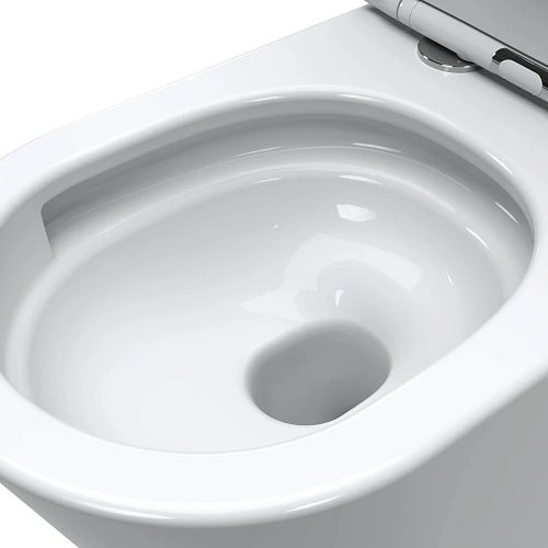 Унитаз приставной BelBagno FLAY-TOR BB1003CB-TOR/SC безободковый с сиденьем и смывом TORNADO Унитаз приставной BelBagno FLAY-TOR BB1003CB-TOR/SC безободковый с сиденьем и смывом TORNADO