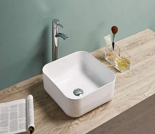 Раковина CeramaLux D1303 накладная, белый Раковина CeramaLux D1303 накладная, белый