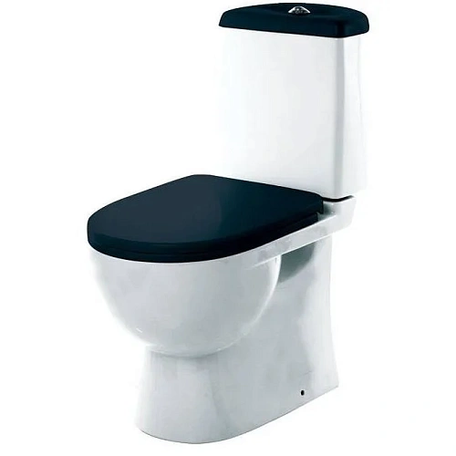 Унитаз напольный Sanita Luxe Best Color Black BSTSLCC06100522 компакт с сиденьем Soft Close Унитаз напольный Sanita Luxe Best Color Black BSTSLCC06100522 компакт с сиденьем Soft Close
