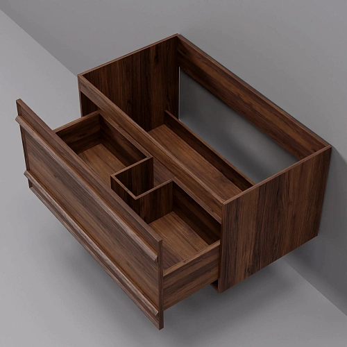 Тумба под раковину ArtDecco Bridget 80 ABR08W22S000 подвесная, черный орех Тумба под раковину ArtDecco Bridget 80 ABR08W22S000 подвесная, черный орех