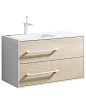 Тумба под раковину AQWELLA Miami 90см Mai.01.09/L подвесная, дуб сонома