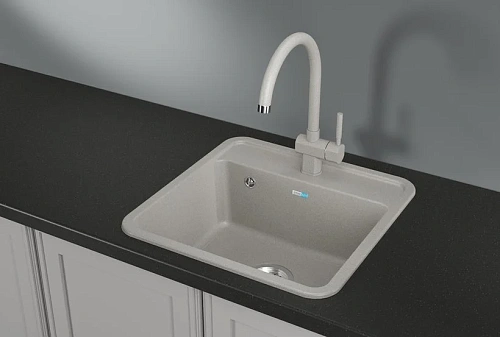 Кухонная мойка Granula 5001, БАЗАЛЬТ, СтандАРТ кварц 500x500 Кухонная мойка Granula 5001, БАЗАЛЬТ, СтандАРТ кварц 500x500