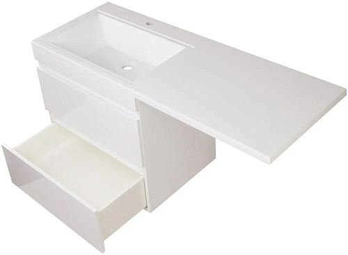 Тумба под раковину Style Line Даллас 130, Люкс белая, PLUS СС-00000600 Тумба под раковину Style Line Даллас 130, Люкс белая, PLUS СС-00000600
